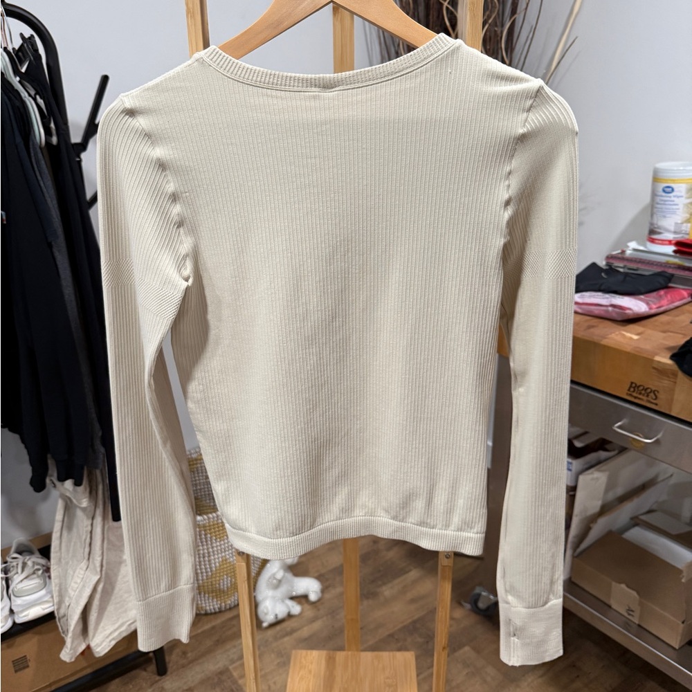 By Together Beige Ribbed Top - Picture 5 of 5